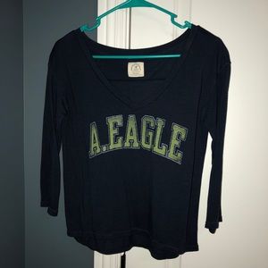 3 quarter sleeve crop top